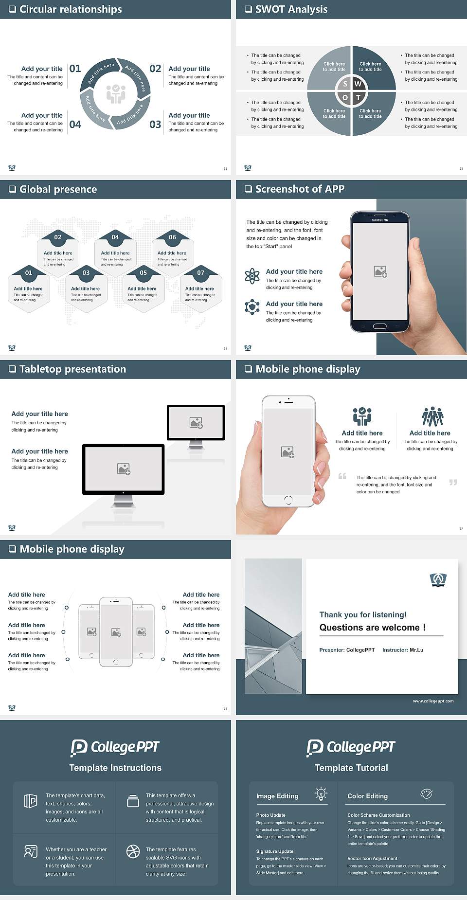 Theological University of Kampen General Purpose PPT Template4:3 ratio PPT effect preview image5