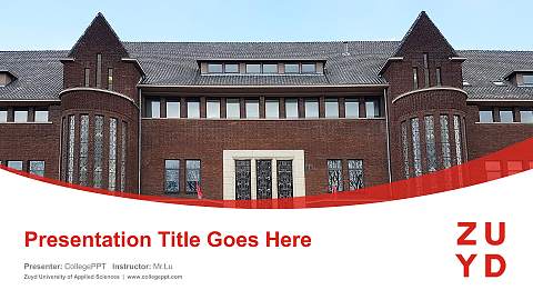 Zuyd University of Applied Sciences Course/Courseware Creation PPT Template