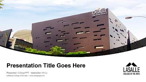 LASALLE College of the Arts Course/Courseware Creation PPT Template