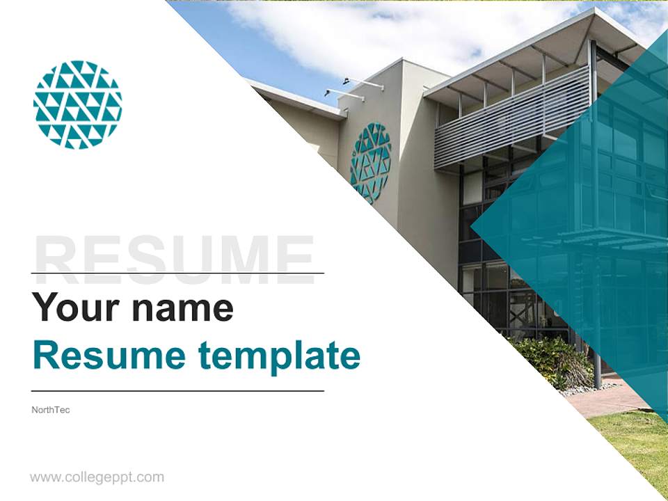 NorthTec Resume PPT Template4:3 ratio PPT effect preview image5