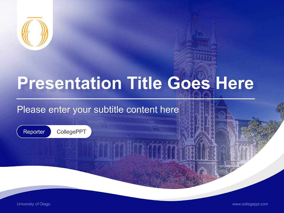 University of Otago Lecture Sharing and Networking Event PPT Template4:3 ratio PPT effect preview image4
