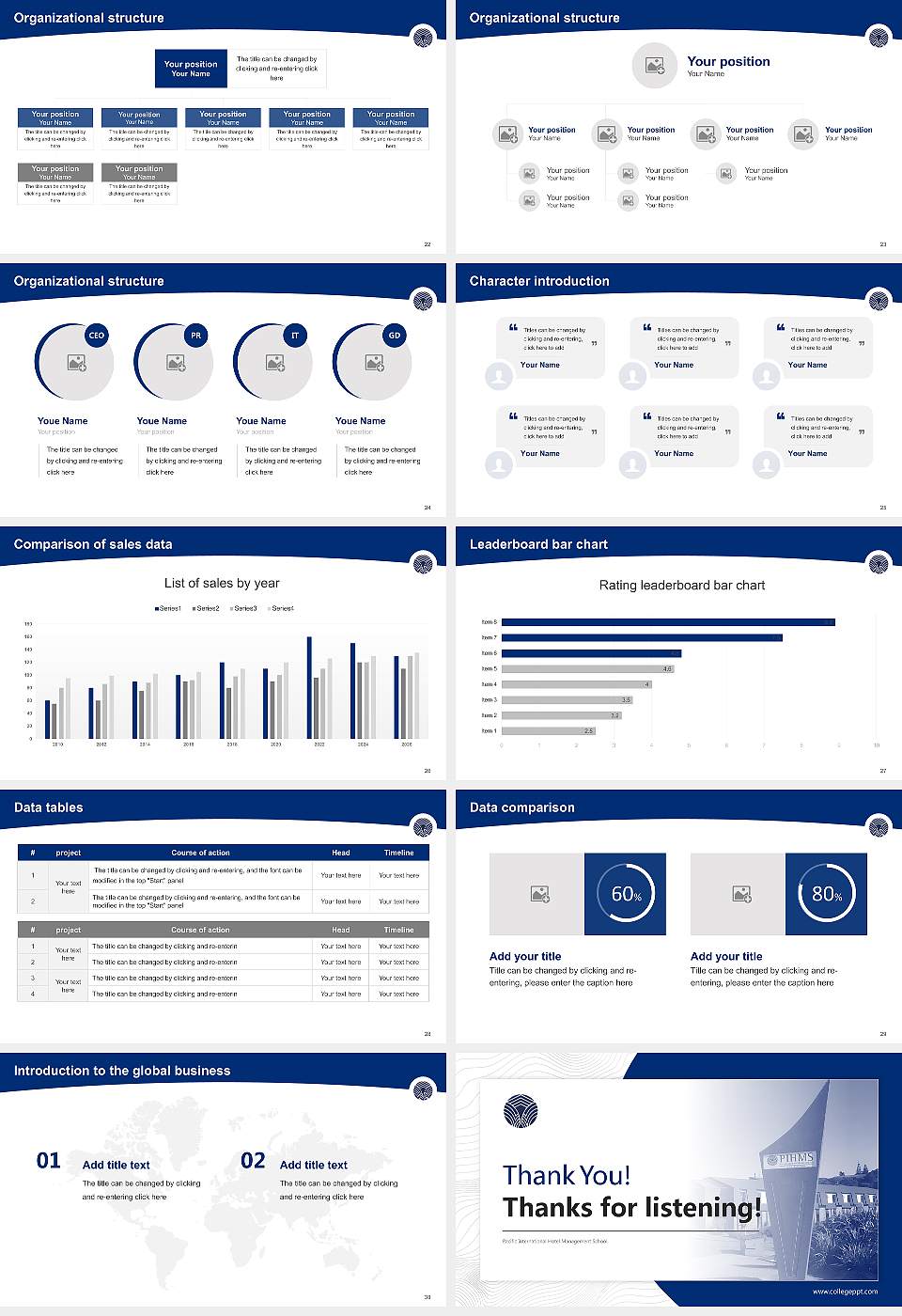 Pacific International Hotel Management School Academic Presentation/Research Findings Report PPT Template16:9 ratio PPT effect preview image4