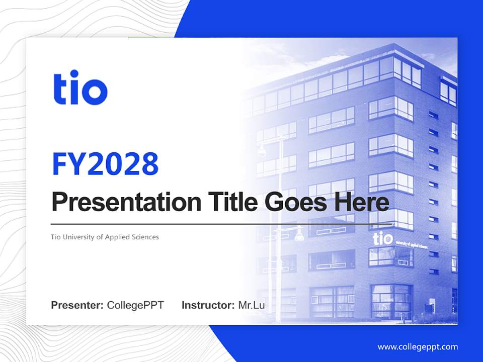 Tio University of Applied Sciences Academic Presentation/Research Findings Report PPT Template4:3 ratio PPT effect preview image5