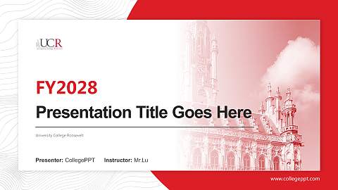 University College Roosevelt Academic Presentation/Research Findings Report PPT Template