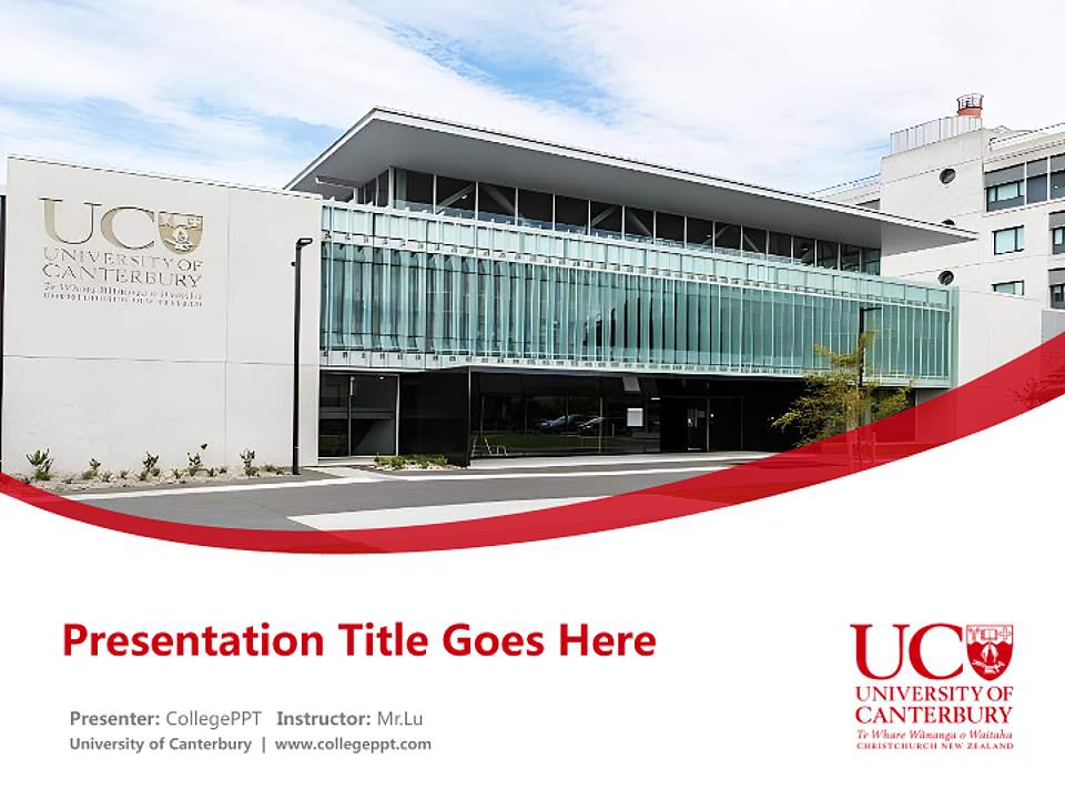 University of Canterbury Course/Courseware Creation PPT Template4:3 ratio PPT effect preview image5