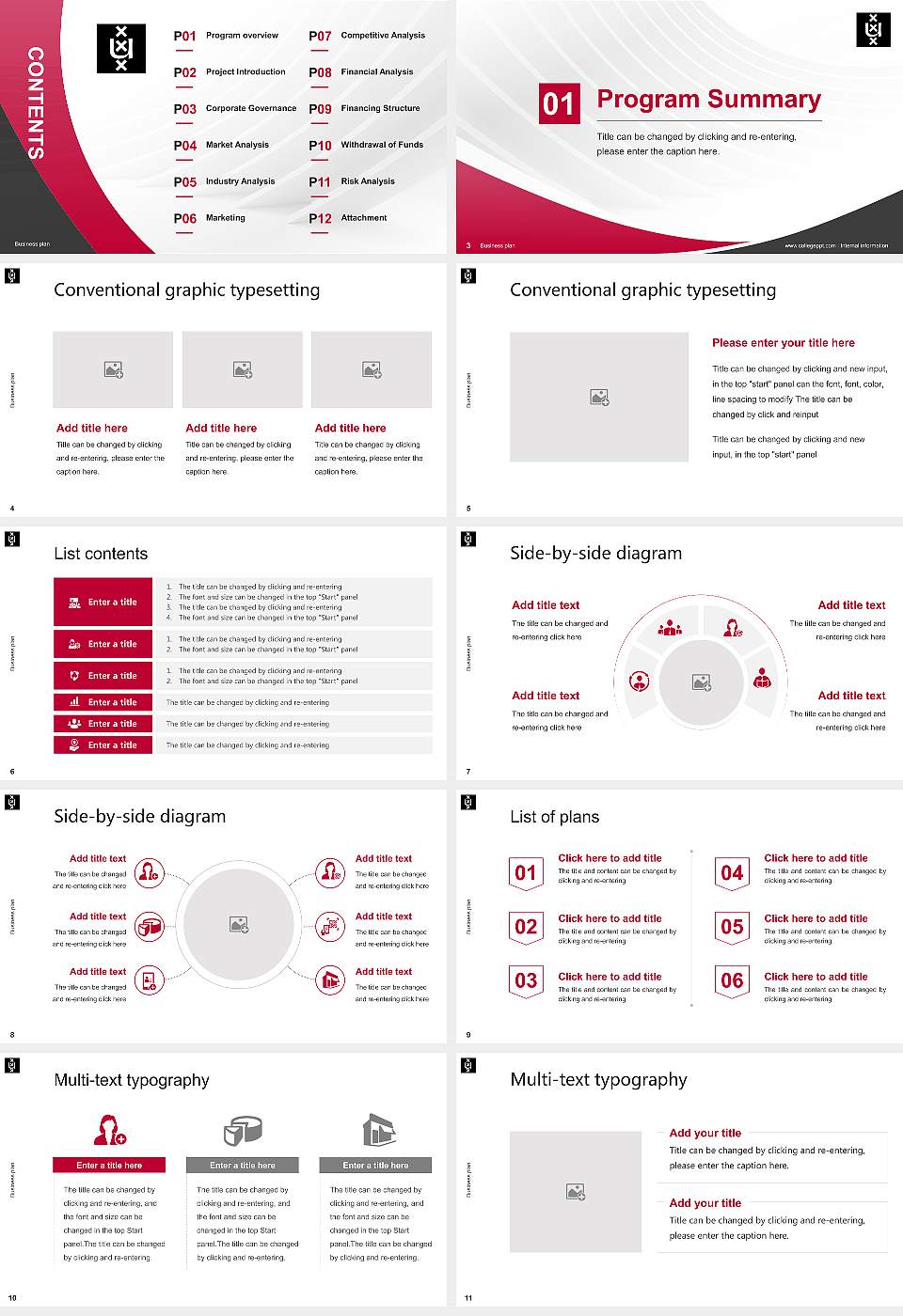 University of Amsterdam Competition/Entrepreneurship Contest PPT Template16:9 ratio PPT effect preview image2