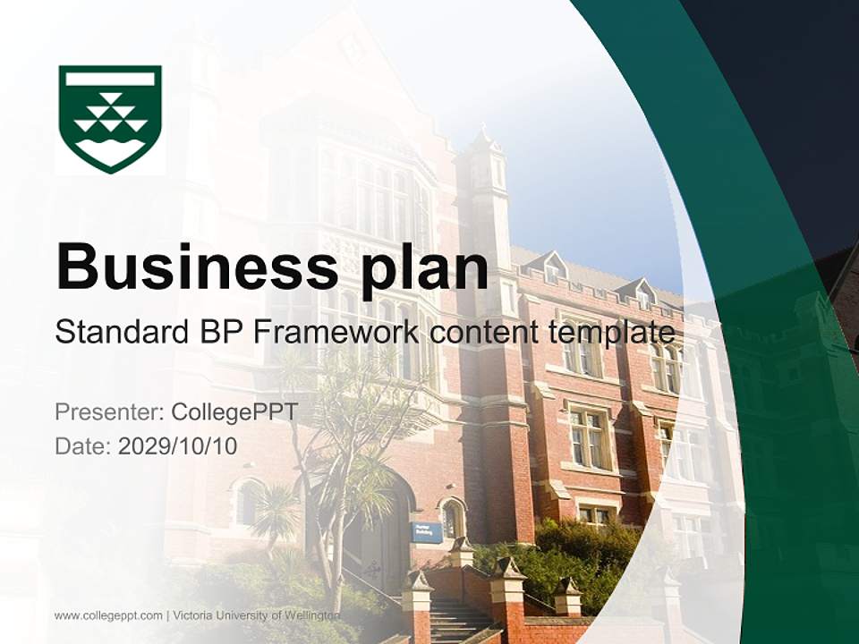 Victoria University of Wellington Competition/Entrepreneurship Contest PPT Template4:3 ratio PPT effect preview image9