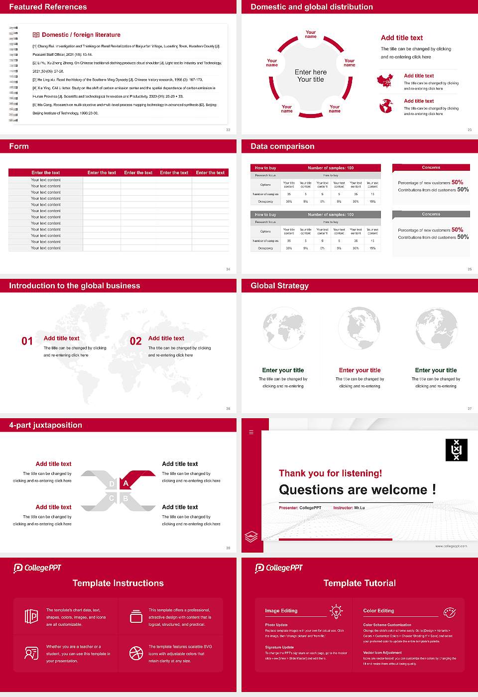 University of Amsterdam Thesis Proposal/Graduation Defense PPT Template16:9 ratio PPT effect preview image4
