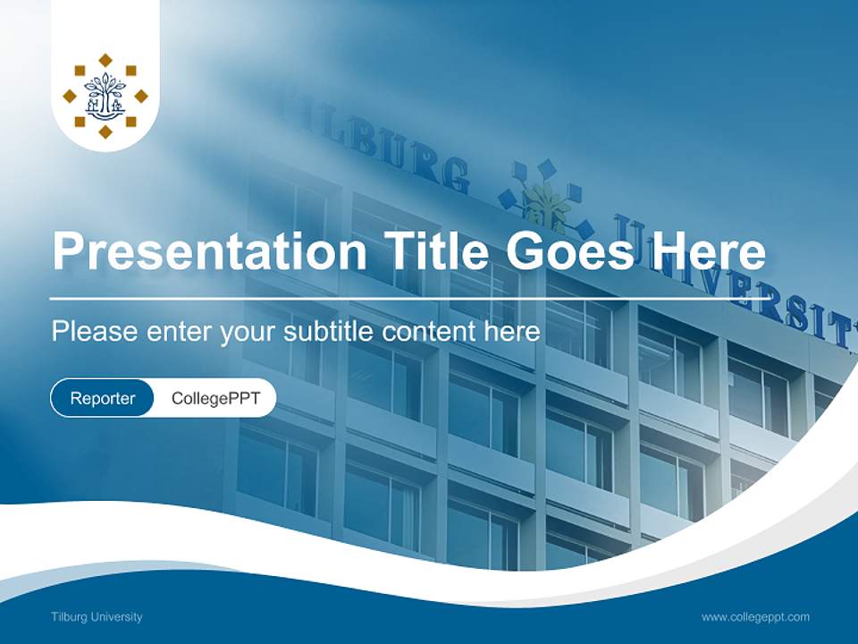 Tilburg University Lecture Sharing and Networking Event PPT Template4:3 ratio PPT effect preview image4