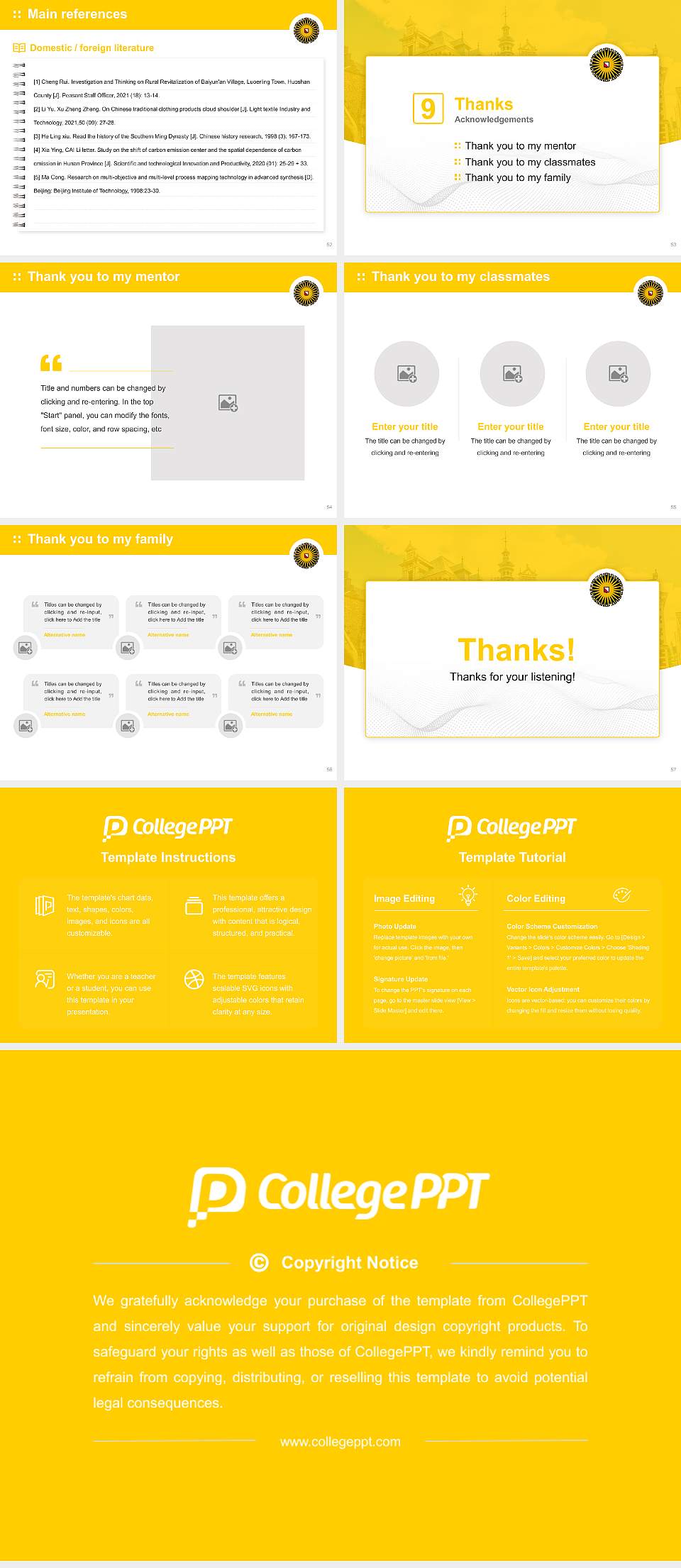 Utrecht University Graduation Thesis Defense PPT Template4:3 ratio PPT effect preview image7