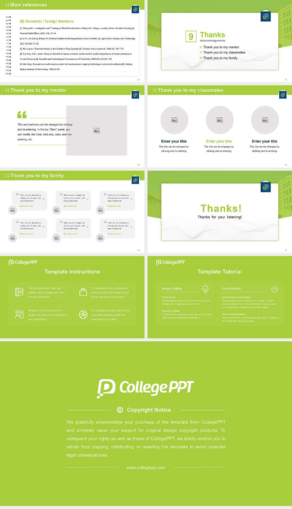 Wellington Institute of Technology Graduation Thesis Defense PPT Template16:9 ratio PPT effect preview image7