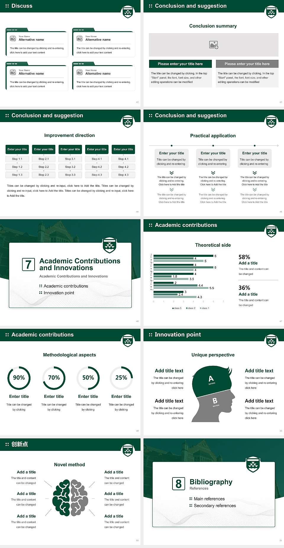 Victoria University of Wellington Graduation Thesis Defense PPT Template4:3 ratio PPT effect preview image6