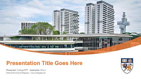 National University of Singapore Course/Courseware Creation PPT Template