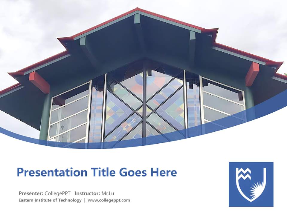 Eastern Institute of Technology Course/Courseware Creation PPT Template4:3 ratio PPT effect preview image5