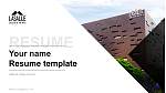 LASALLE College of the Arts CV Modèle PPT