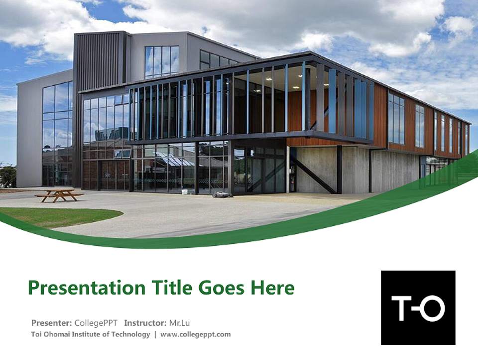 Toi Ohomai Institute of Technology Course/Courseware Creation PPT Template4:3 ratio PPT effect preview image5