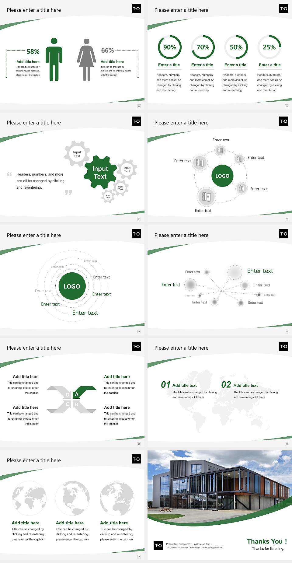 Toi Ohomai Institute of Technology Course/Courseware Creation PPT Template4:3 ratio PPT effect preview image4