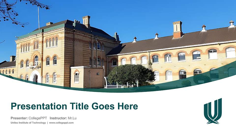 Unitec Institute of Technology Course/Courseware Creation PPT Template16:9 ratio PPT effect preview image