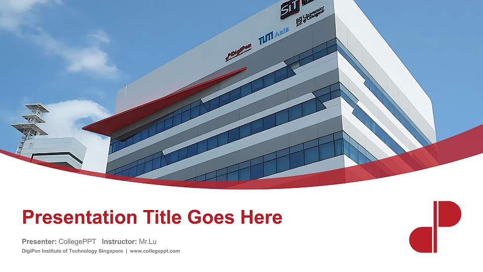 DigiPen Institute of Technology Singapore Course/Courseware Creation PPT Template16:9 ratio PPT effect preview image