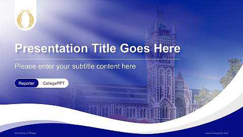 University of Otago Lecture Sharing and Networking Event PPT Template