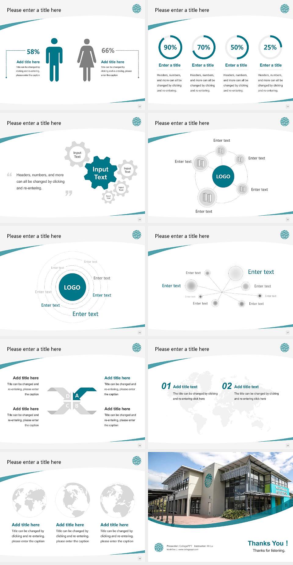 NorthTec Course/Courseware Creation PPT Template4:3 ratio PPT effect preview image4