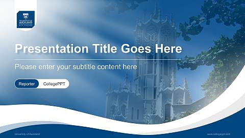University of Auckland Lecture Sharing and Networking Event PPT Template