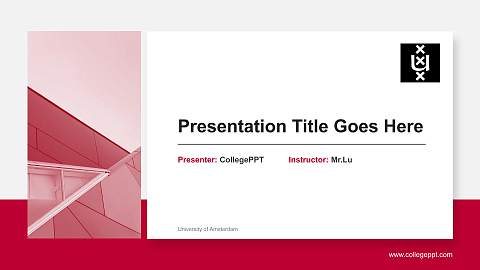 University of Amsterdam General Purpose PPT Template