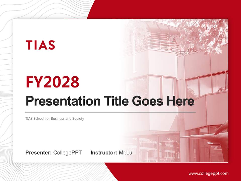 TIAS School for Business and Society Academic Presentation/Research Findings Report PPT Template4:3 ratio PPT effect preview image5