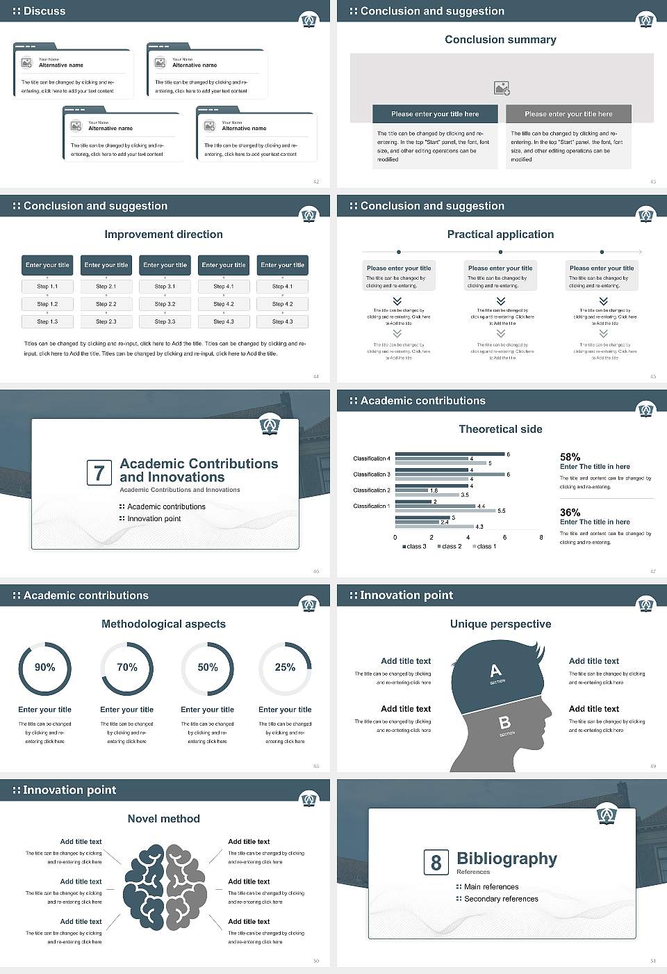 Theological University of Kampen Graduation Thesis Defense PPT Template16:9 ratio PPT effect preview image6