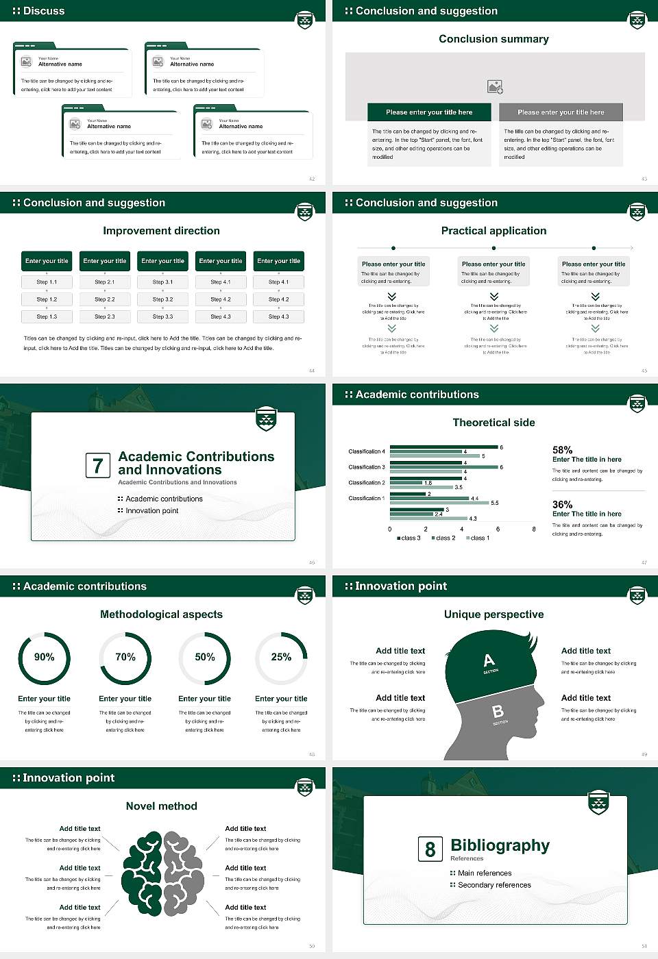 Victoria University of Wellington Graduation Thesis Defense PPT Template16:9 ratio PPT effect preview image6