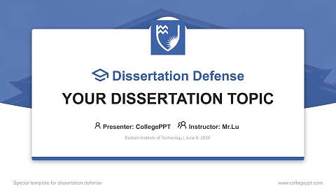 Eastern Institute of Technology Graduation Thesis Defense PPT Template