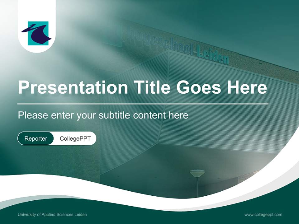 University of Applied Sciences Leiden Lecture Sharing and Networking Event PPT Template4:3 ratio PPT effect preview image4