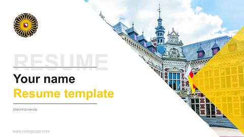 Utrecht University Resume PPT Template