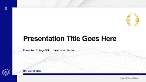 University of Otago Thesis Proposal/Graduation Defense PPT Template