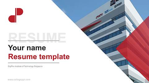 DigiPen Institute of Technology Singapore Resume PPT Template