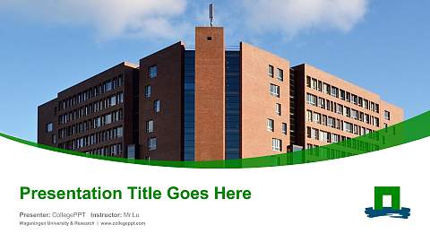 Wageningen University & Research Course/Courseware Creation PPT Template