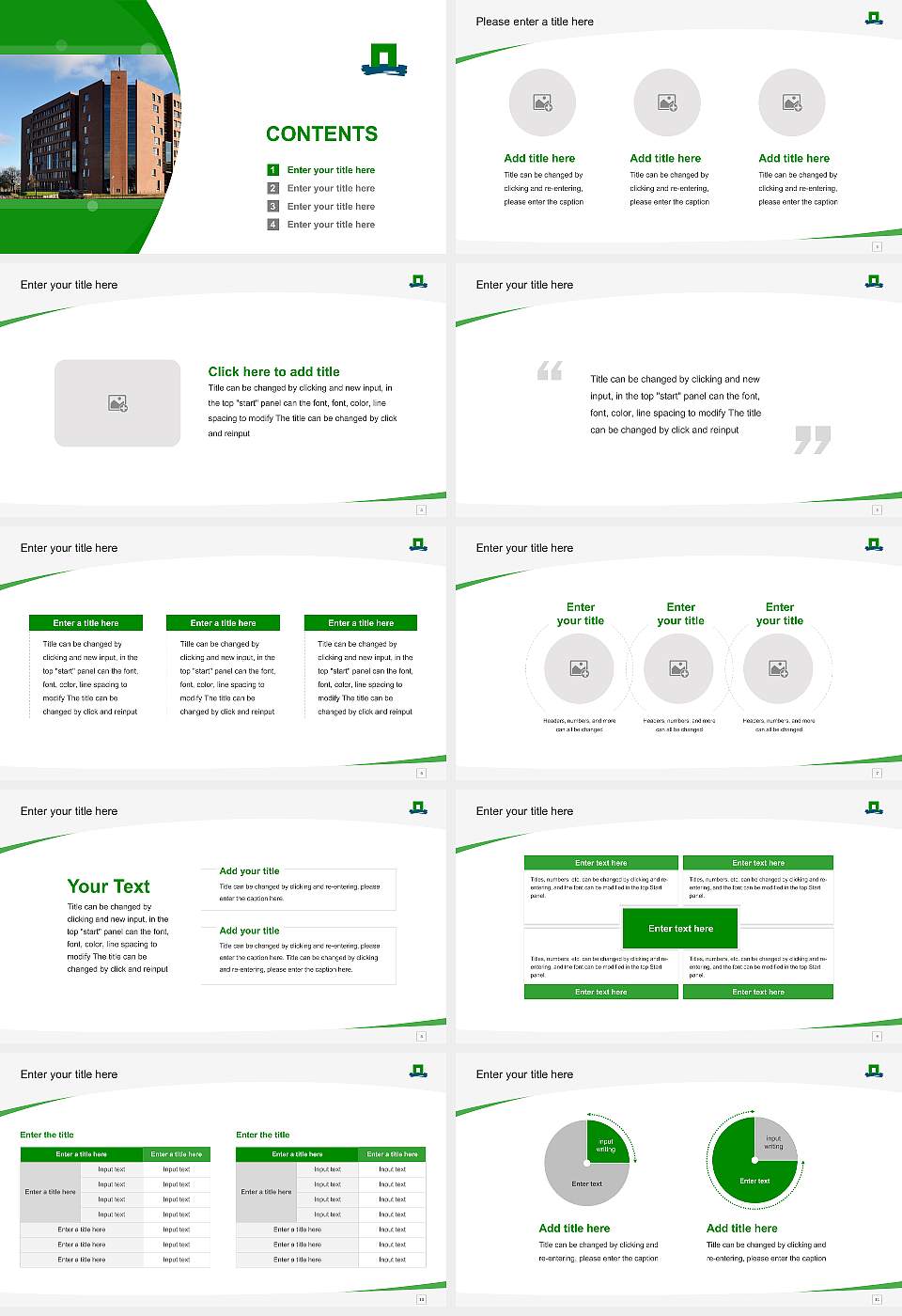 Wageningen University & Research Course/Courseware Creation PPT Template16:9 ratio PPT effect preview image2