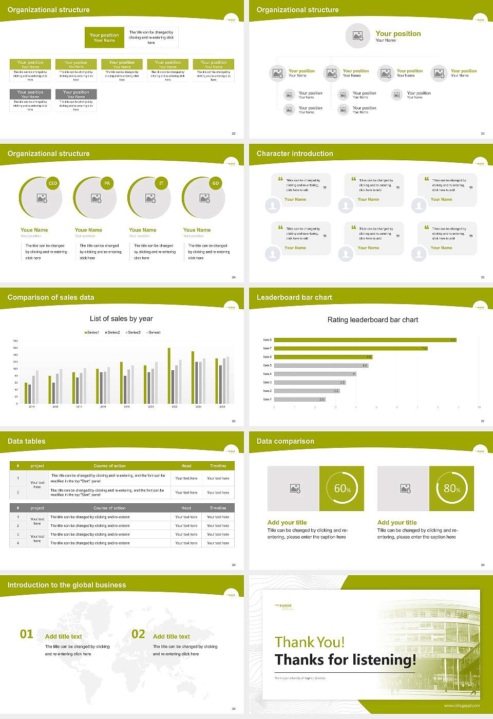 The Hague University of Applied Sciences Academic Presentation/Research Findings Report PPT Template16:9 ratio PPT effect preview image4