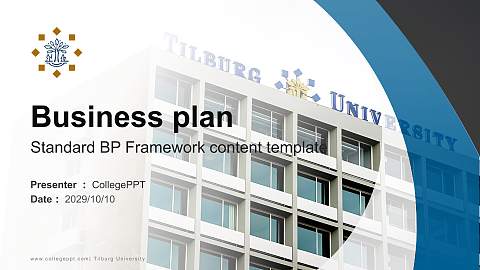 Tilburg University Competition/Entrepreneurship Contest PPT Template