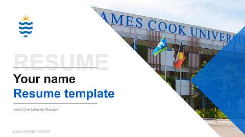 James Cook University Singapore Resume PPT Template