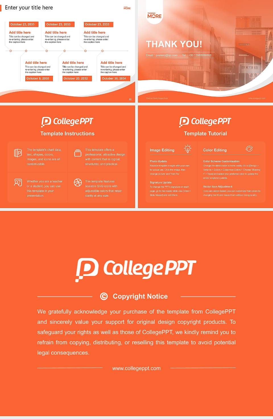 Thomas More Hogeschool Lecture Sharing and Networking Event PPT Template4:3 ratio PPT effect preview image4