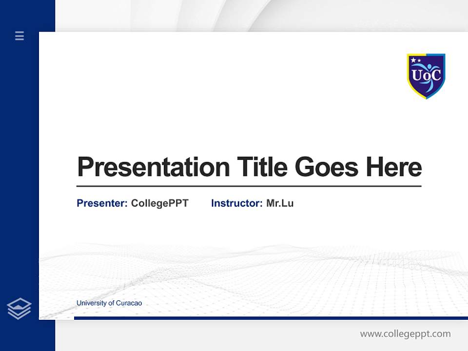 University of Curacao Thesis Proposal/Graduation Defense PPT Template4:3 ratio PPT effect preview image5