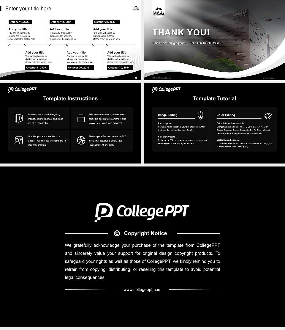 LASALLE College of the Arts Lecture Sharing and Networking Event PPT Template16:9 ratio PPT effect preview image4