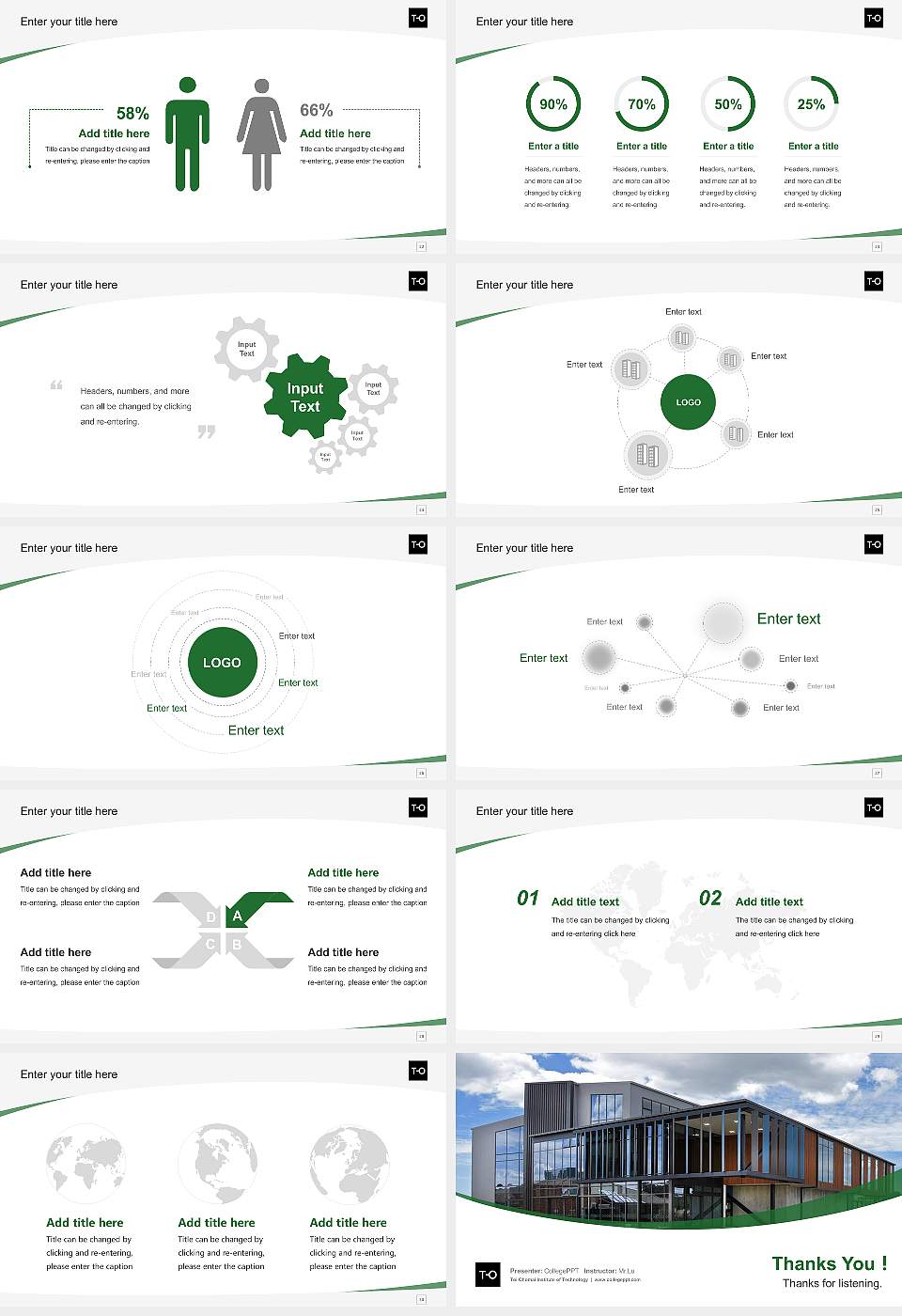 Toi Ohomai Institute of Technology Course/Courseware Creation PPT Template16:9 ratio PPT effect preview image4