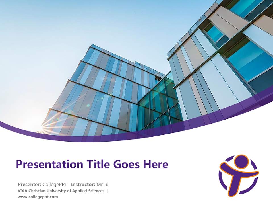 VIAA Christian University of Applied Sciences Course/Courseware Creation PPT Template4:3 ratio PPT effect preview image5