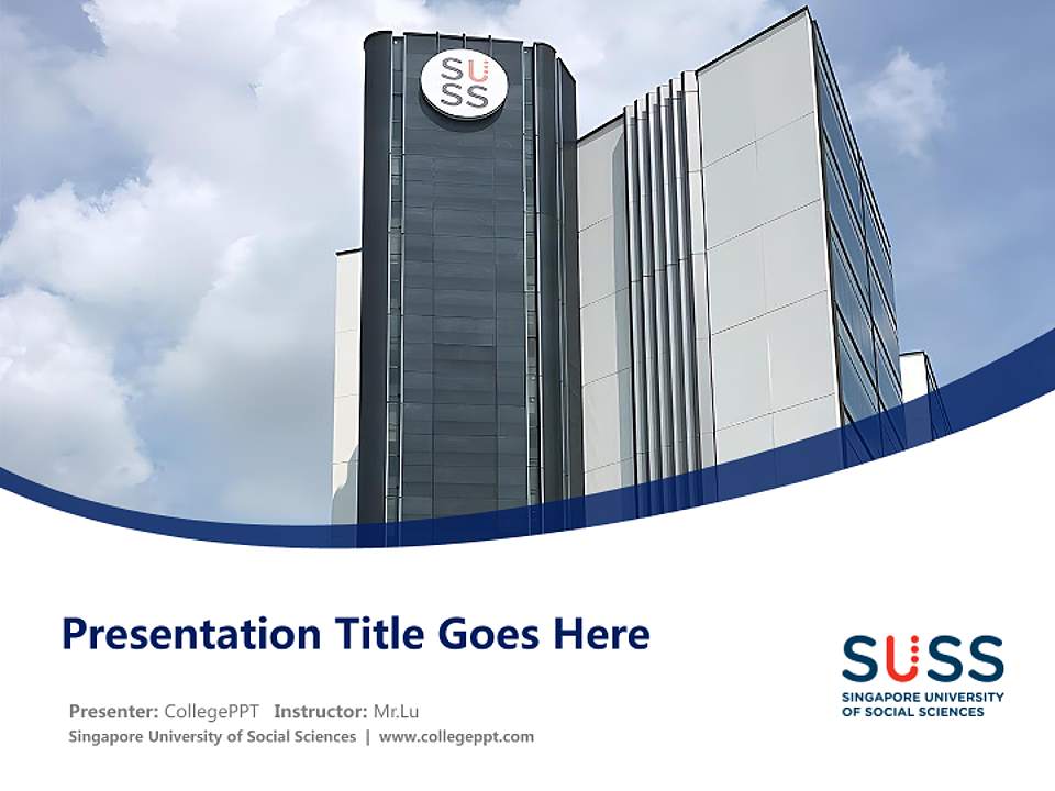 Singapore University of Social Sciences Course/Courseware Creation PPT Template4:3 ratio PPT effect preview image5