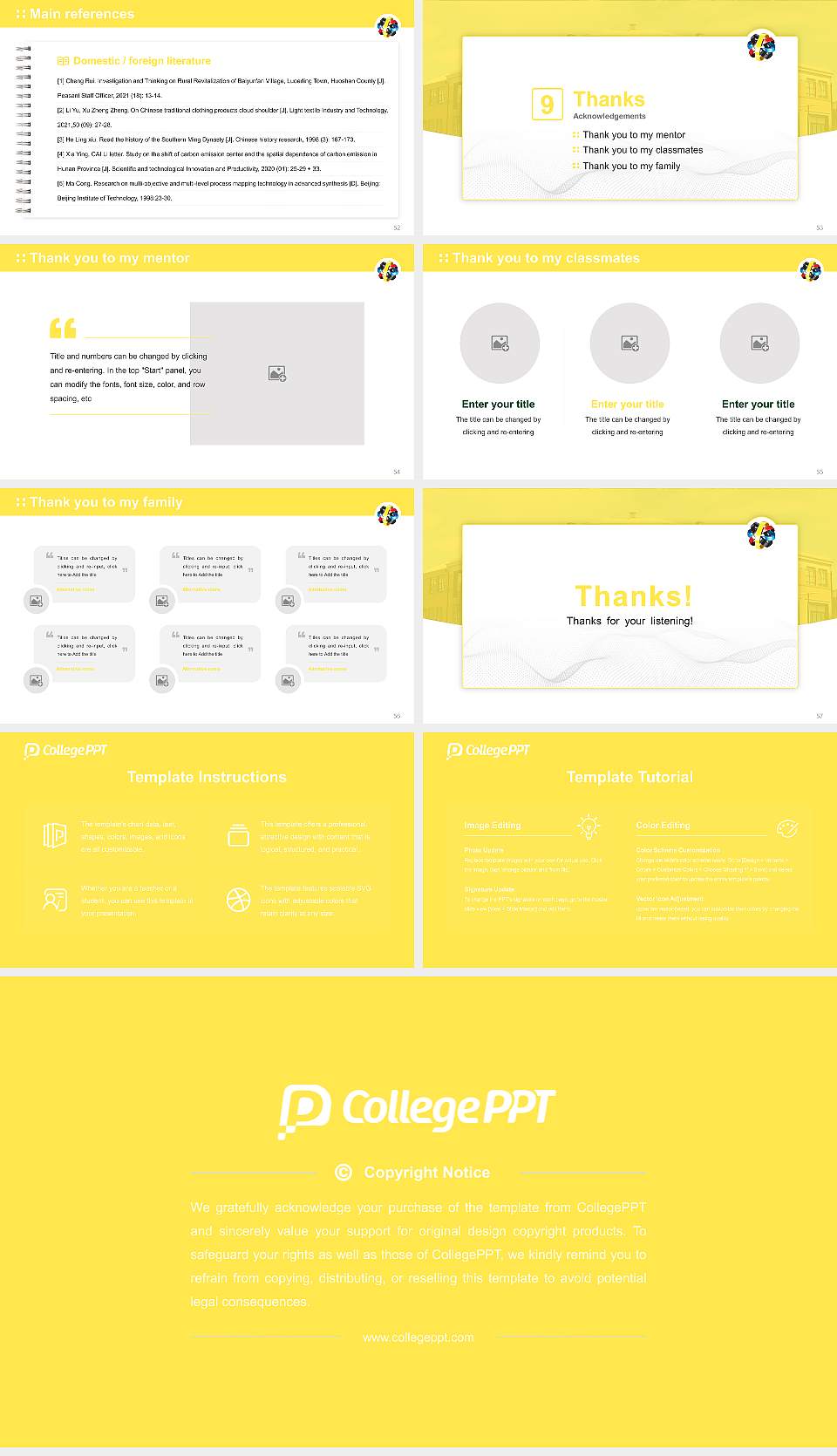 Waikato Institute of Technology Graduation Thesis Defense PPT Template16:9 ratio PPT effect preview image7