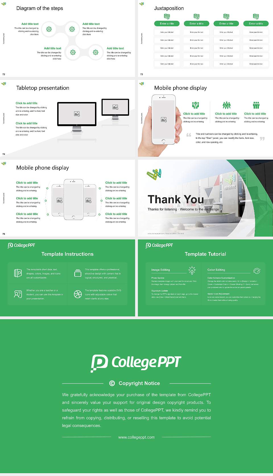 Whitireia New Zealand Competition/Entrepreneurship Contest PPT Template16:9 ratio PPT effect preview image9