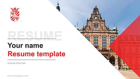 University of Groningen Resume PPT Template