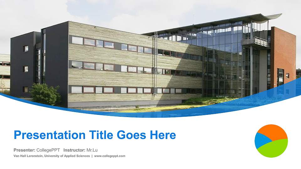 Van Hall Larenstein, University of Applied Sciences Course/Courseware Creation PPT Template16:9 ratio PPT effect preview image